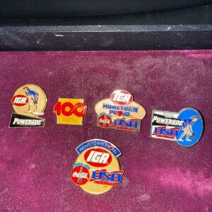 5 VTG Coca-Cola USA softball lapel pins from 1996 Atlanta Olympics
